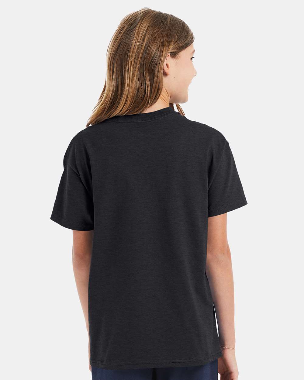 Youth Authentic T-Shirt - OnModelBack - B31600592 - Charcoal Heather