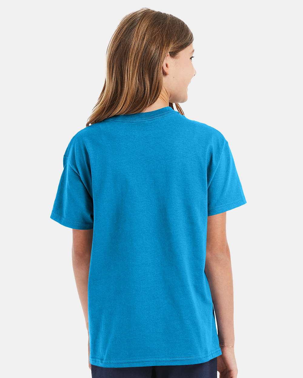 Youth Authentic T-Shirt - OnModelBack - B31600762 - Teal