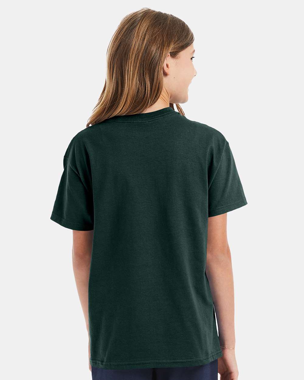 Youth Authentic T-Shirt - OnModelBack - B31600872 - Deep Forest