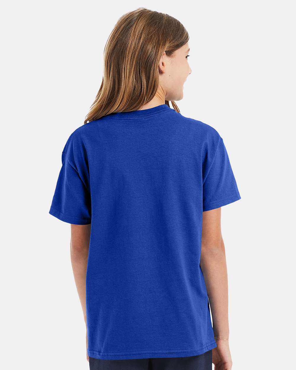 Youth Authentic T-Shirt - OnModelBack - B31600882 - Deep Royal