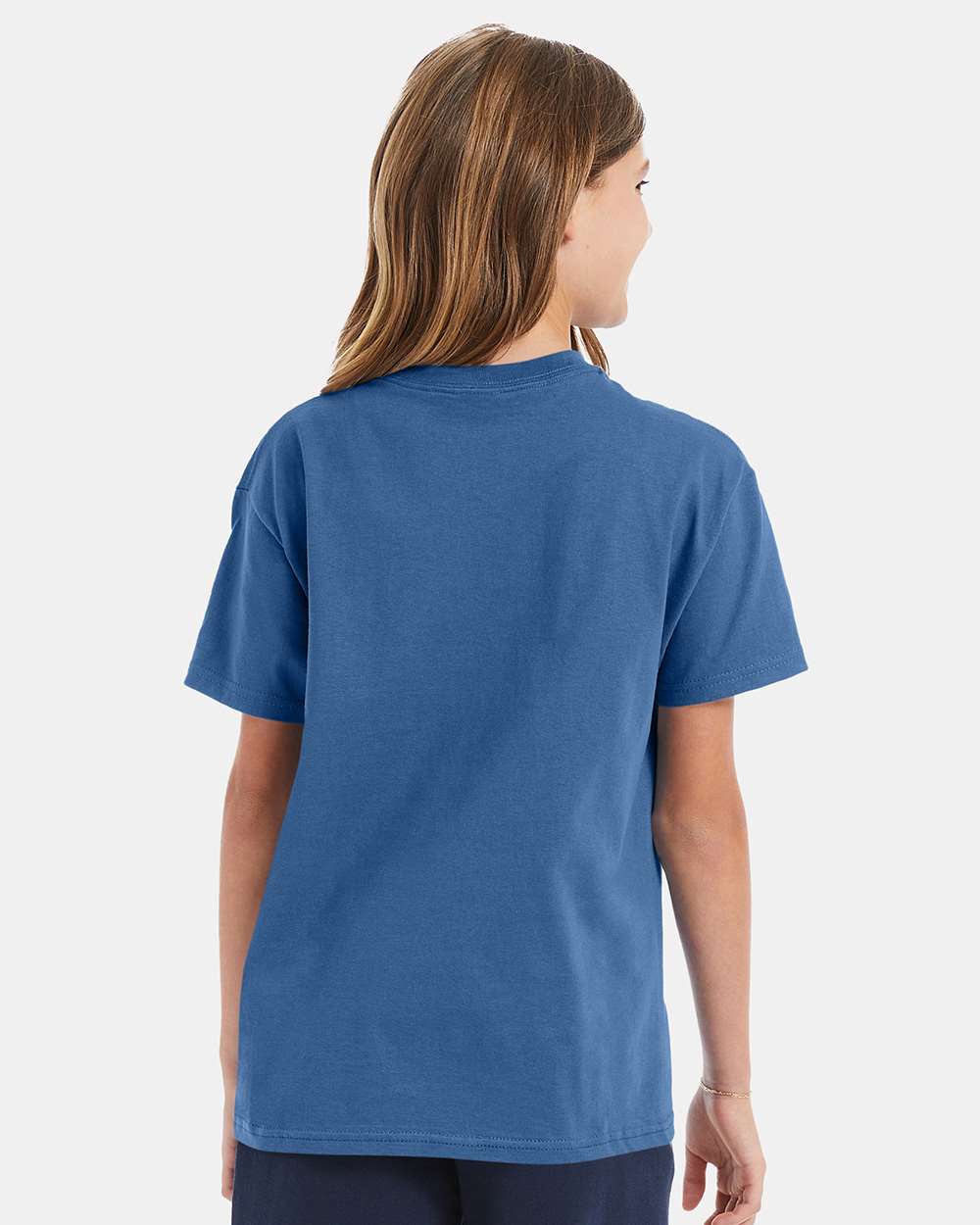 Youth Authentic T-Shirt - OnModelBack - B31600982 - Denim Blue