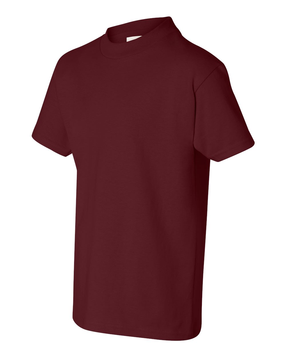 Youth Authentic T-Shirt - Side - B31600532 - Maroon