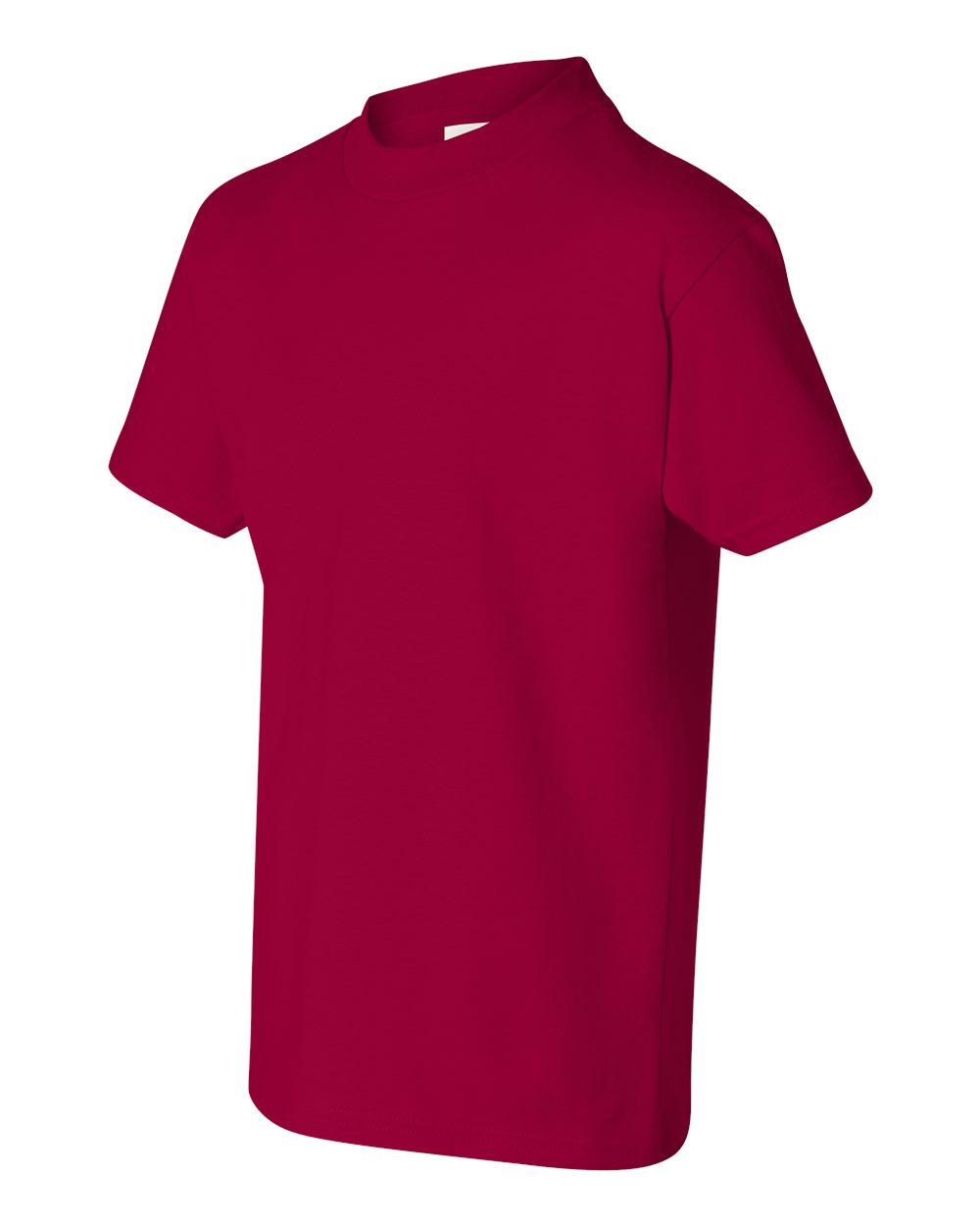 Youth Authentic T-Shirt - Side - B31600702 - Deep Red