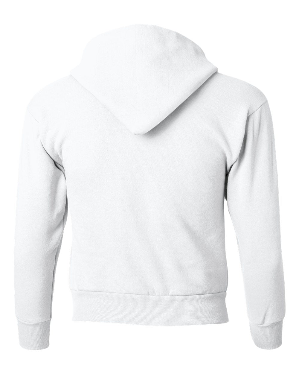 Youth Ecosmart® Hooded Sweatshirt - Back - B32000002 - White
