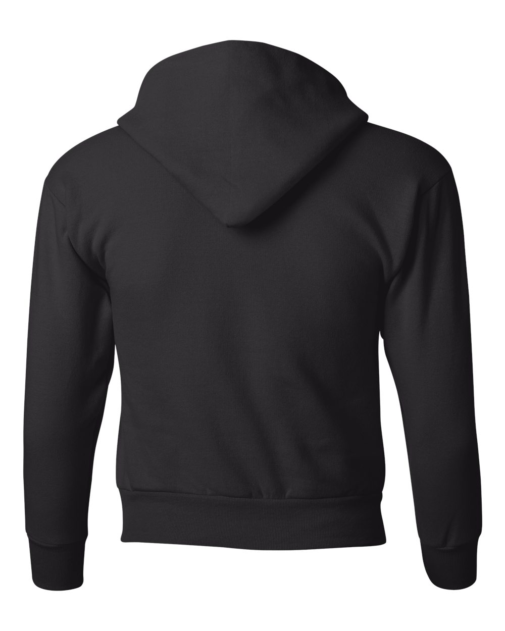 Youth Ecosmart® Hooded Sweatshirt - Back - B32000502 - Black
