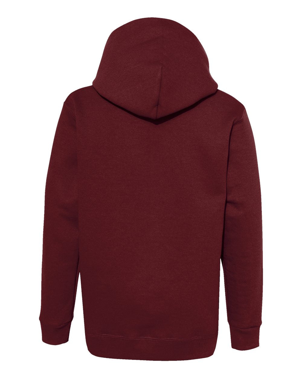 Youth Ecosmart® Hooded Sweatshirt - Back - B32000532 - Maroon