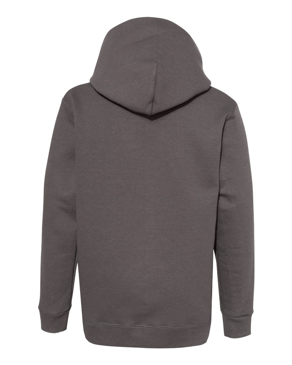 Youth Ecosmart® Hooded Sweatshirt - Back - B32000572 - Smoke Grey
