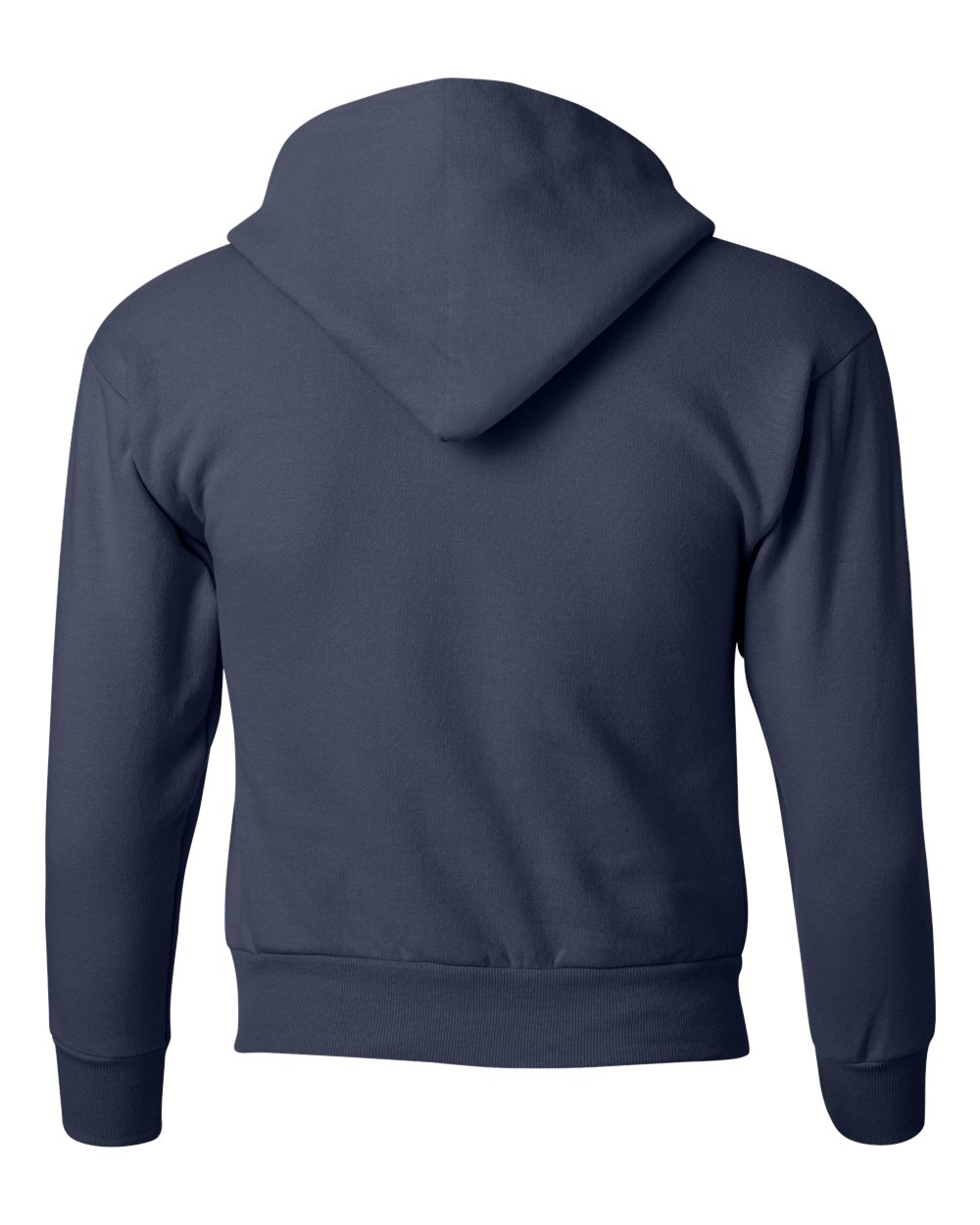 Youth Ecosmart® Hooded Sweatshirt - Back - B32000652 - Navy