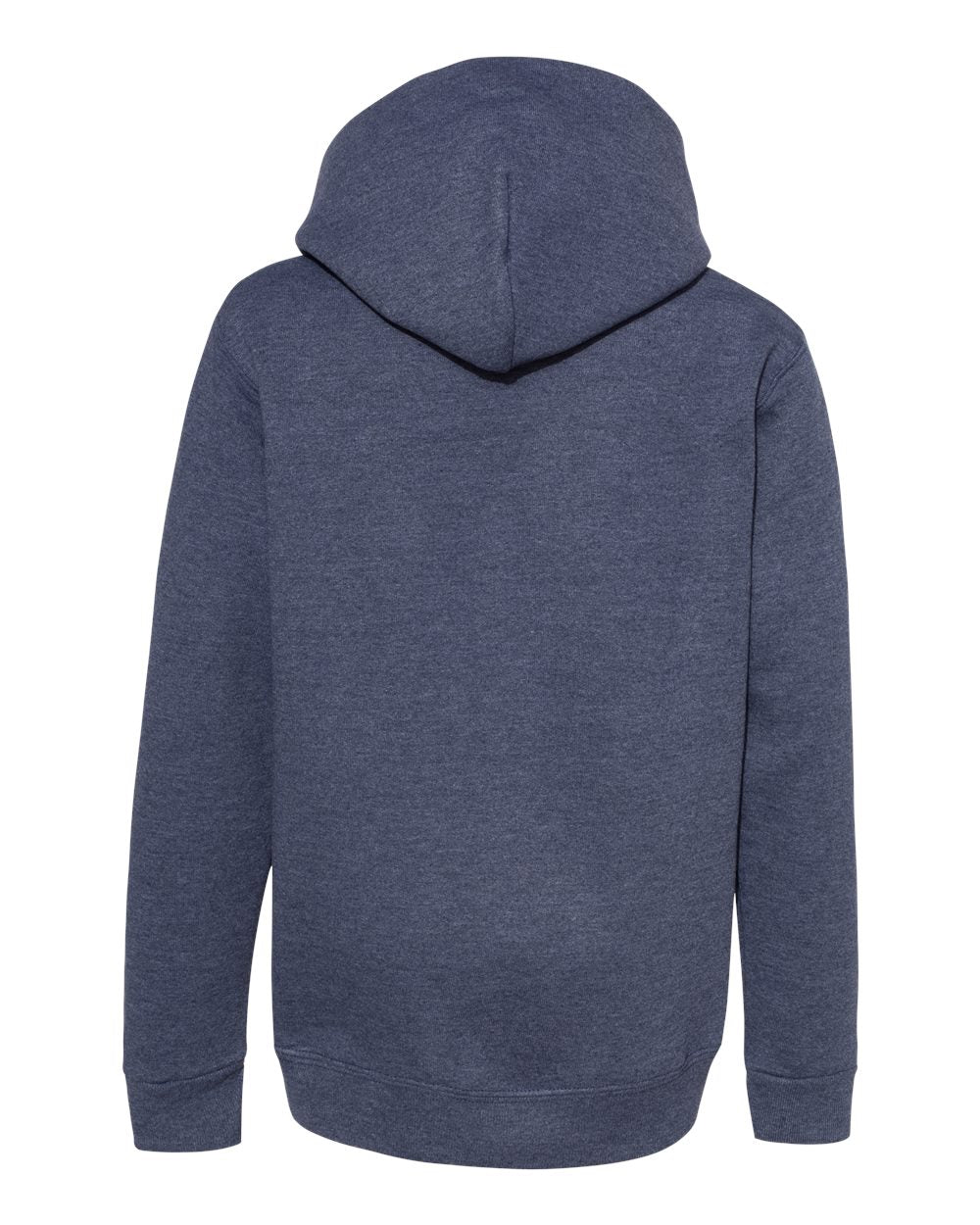 Youth Ecosmart® Hooded Sweatshirt - Back - B32000662 - Heather Navy