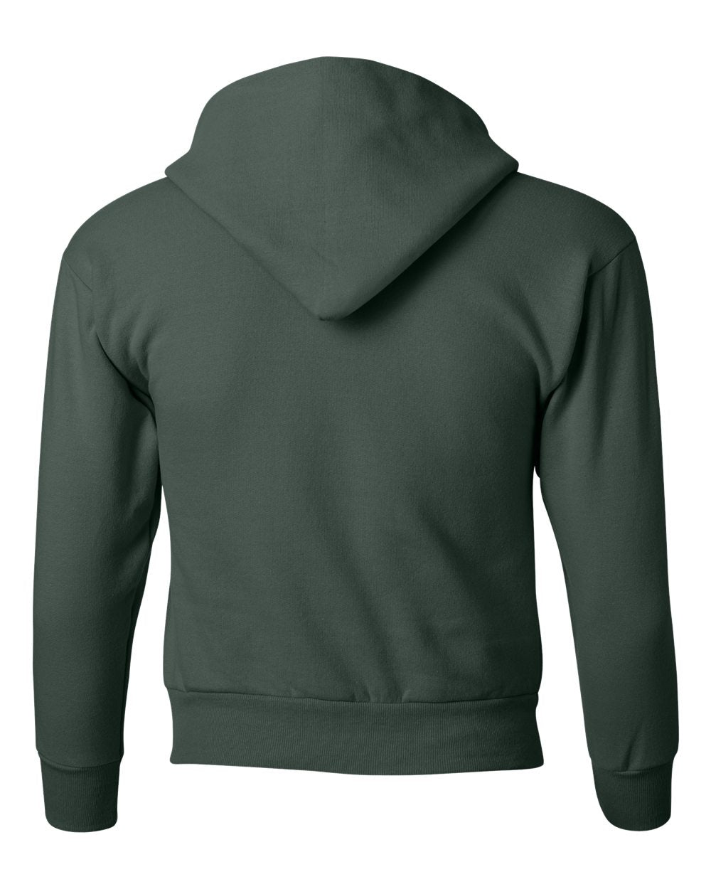 Youth Ecosmart® Hooded Sweatshirt - Back - B32000872 - Deep Forest