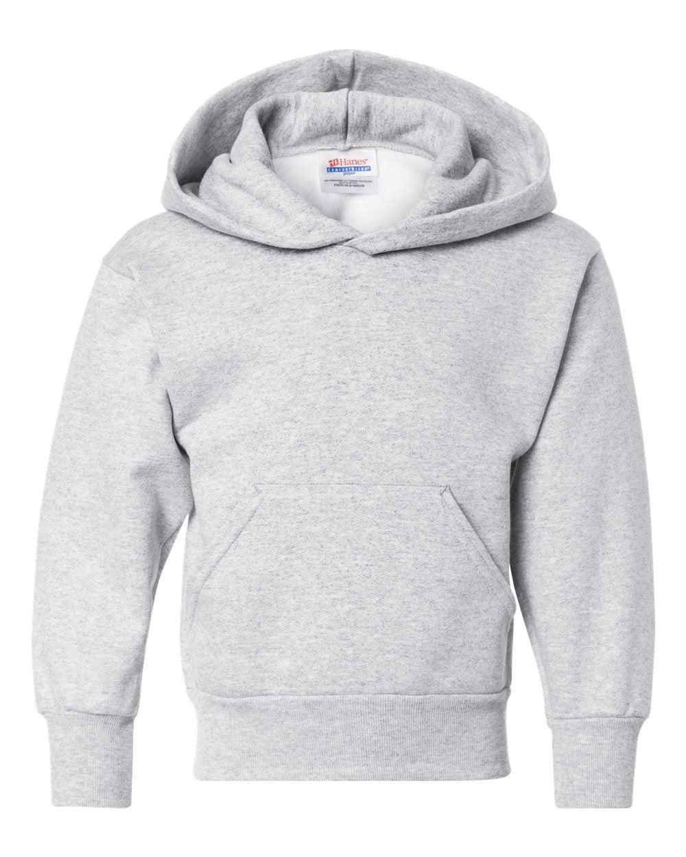 Youth Ecosmart® Hooded Sweatshirt - Front - B32000022 - Ash