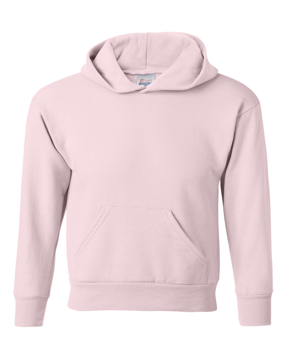 Youth Ecosmart® Hooded Sweatshirt - Front - B32000312 - Pale Pink