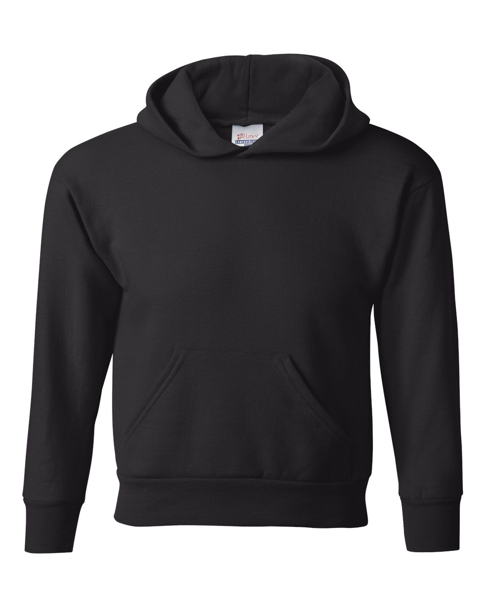 Youth Ecosmart® Hooded Sweatshirt - Front - B32000502 - Black
