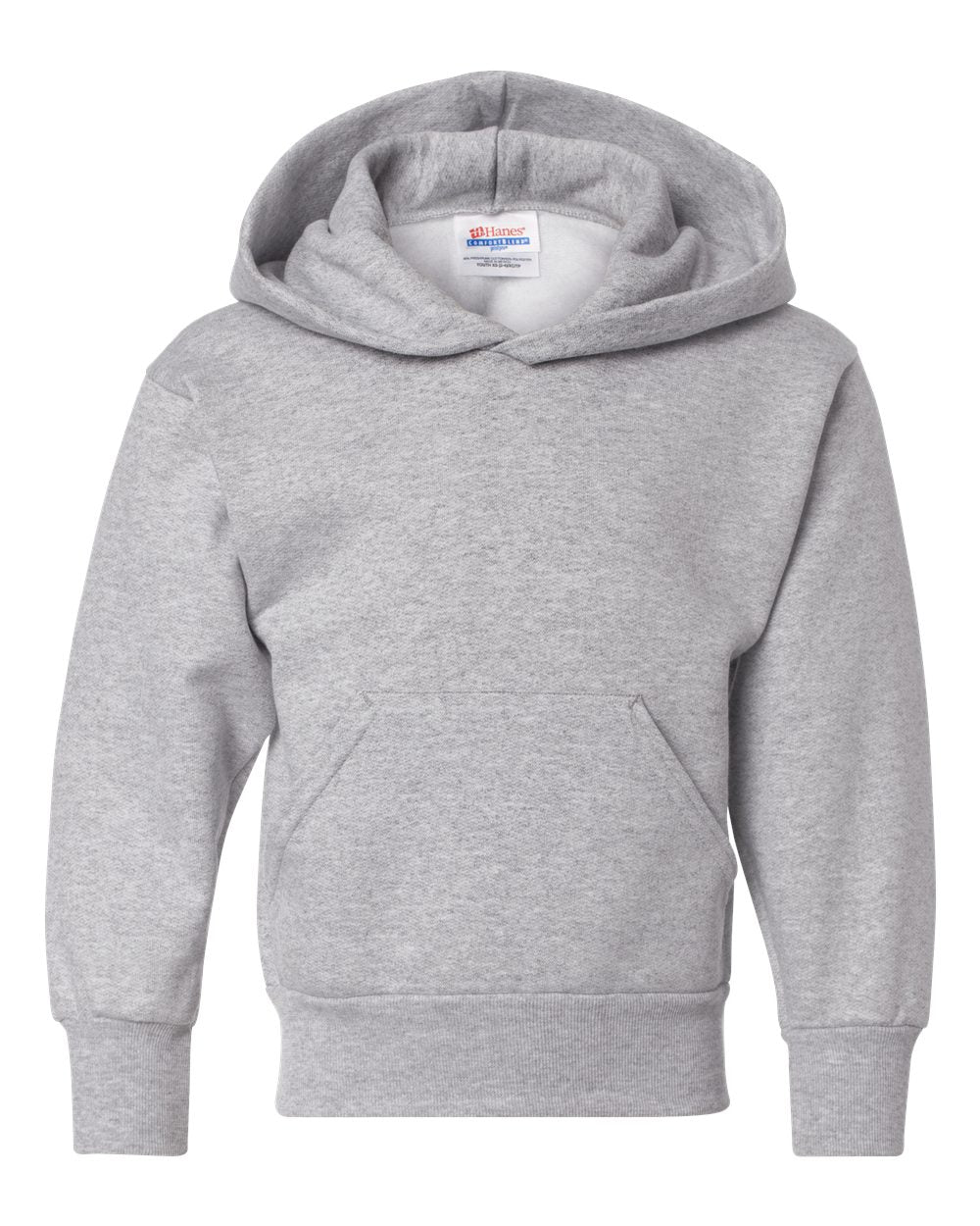 Youth Ecosmart® Hooded Sweatshirt - Front - B32000582 - Light Steel