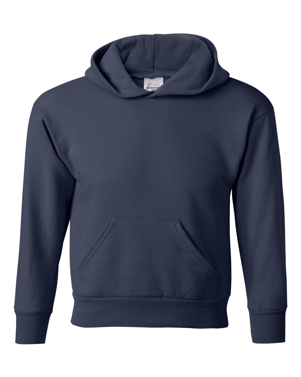 Youth Ecosmart® Hooded Sweatshirt - Front - B32000652 - Navy