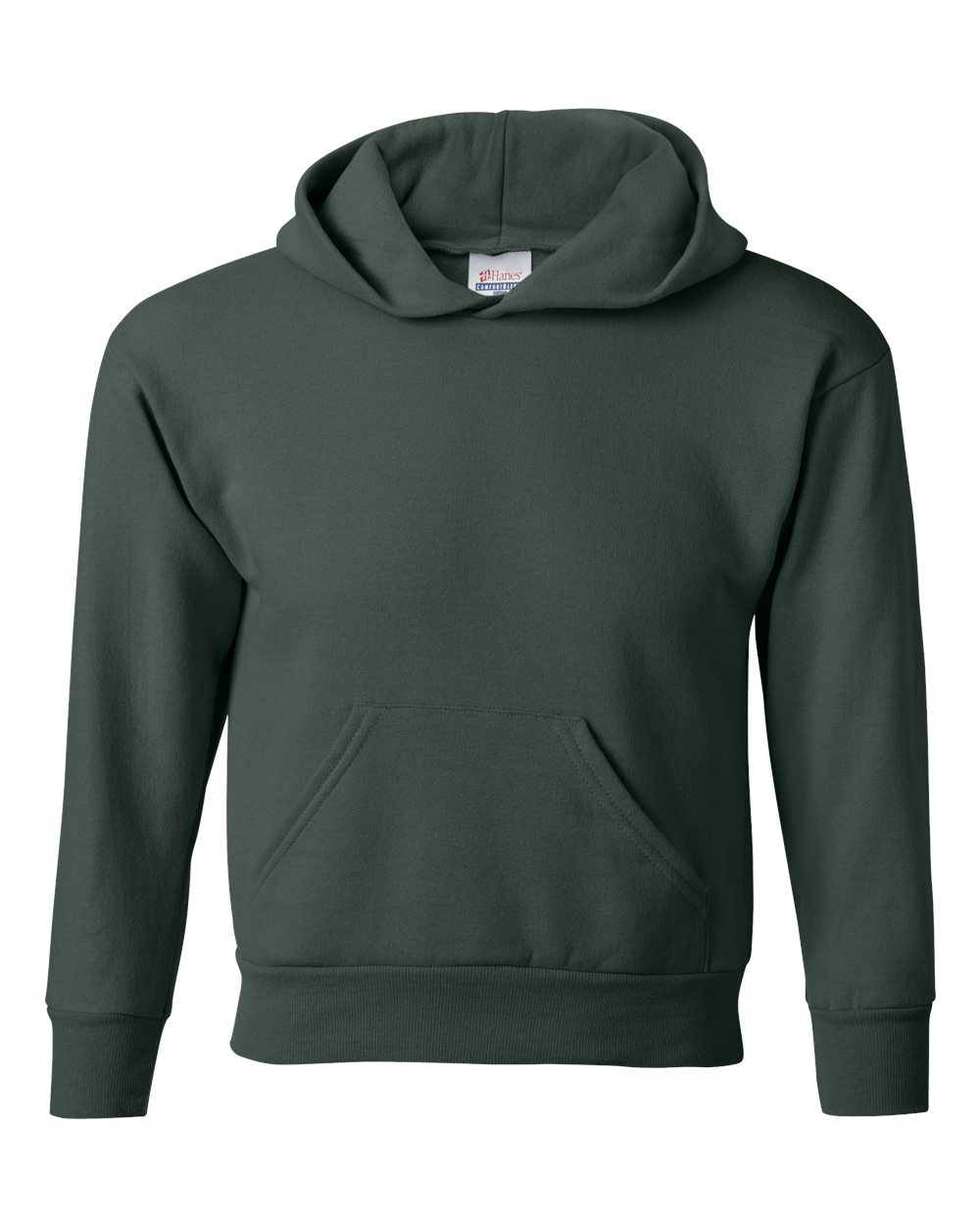 Youth Ecosmart® Hooded Sweatshirt - Front - B32000872 - Deep Forest