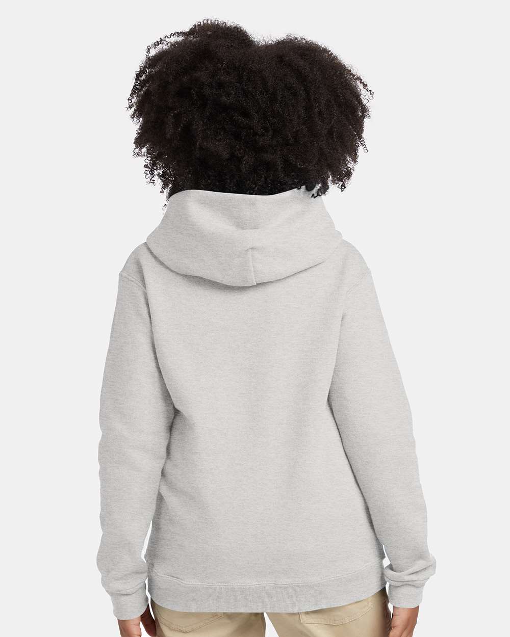 Youth Ecosmart® Hooded Sweatshirt - OnModelBack - B32000022 - Ash