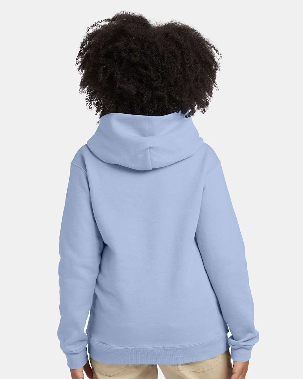 Youth Ecosmart® Hooded Sweatshirt - OnModelBack - B32000252 - Light Blue