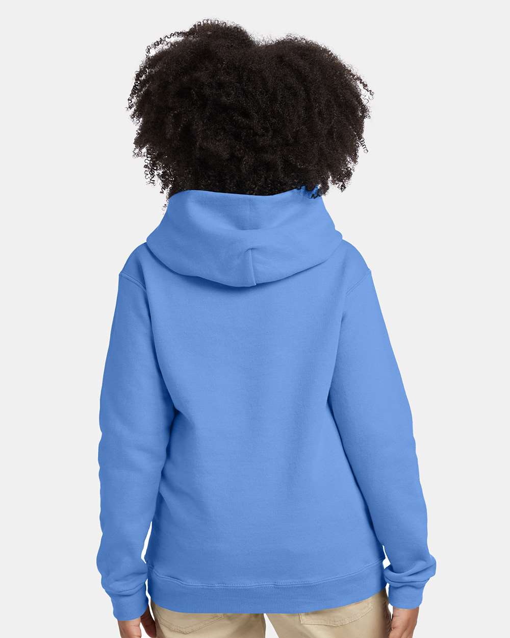 Youth Ecosmart® Hooded Sweatshirt - OnModelBack - B32000272 - Carolina Blue