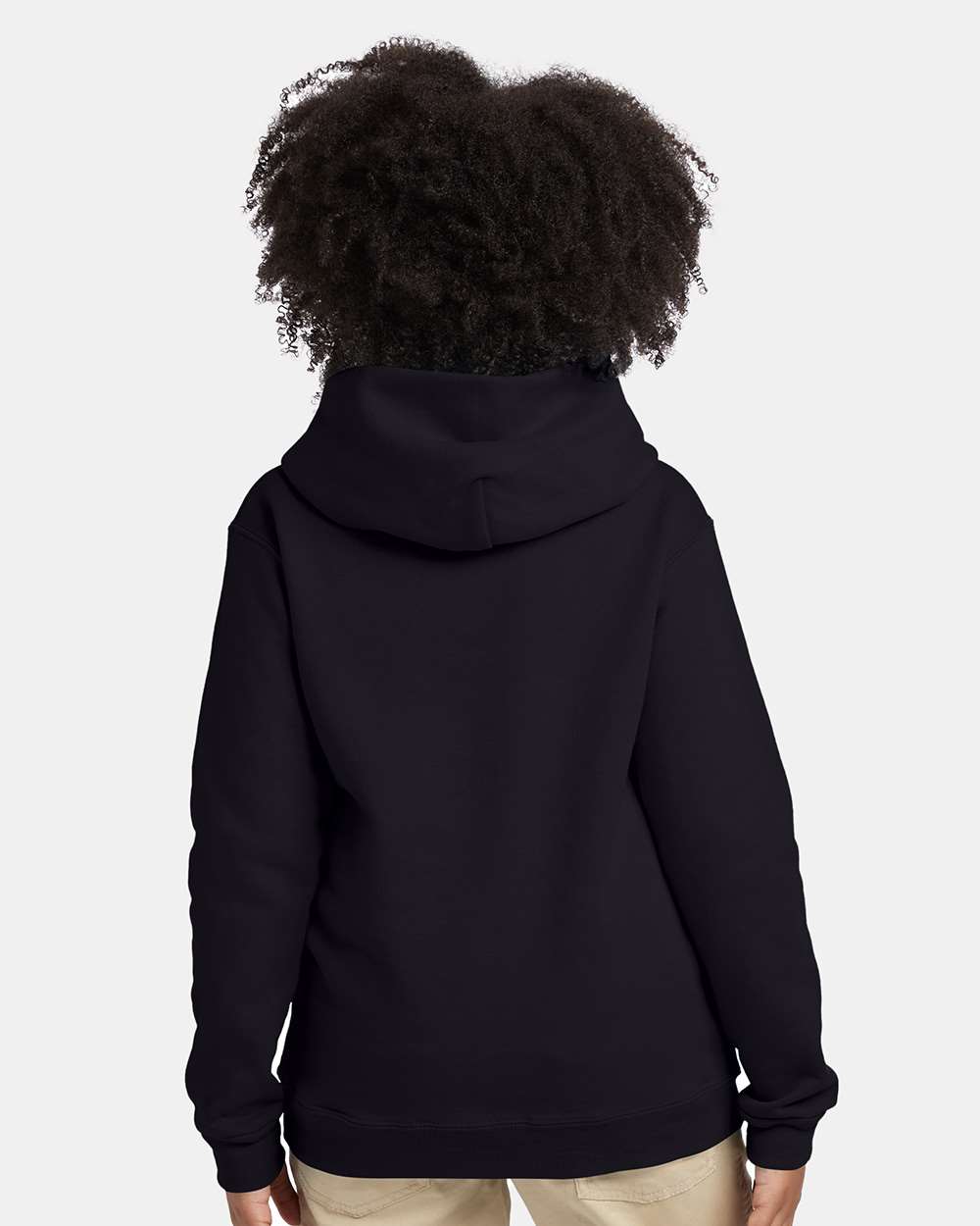 Youth Ecosmart® Hooded Sweatshirt - OnModelBack - B32000502 - Black