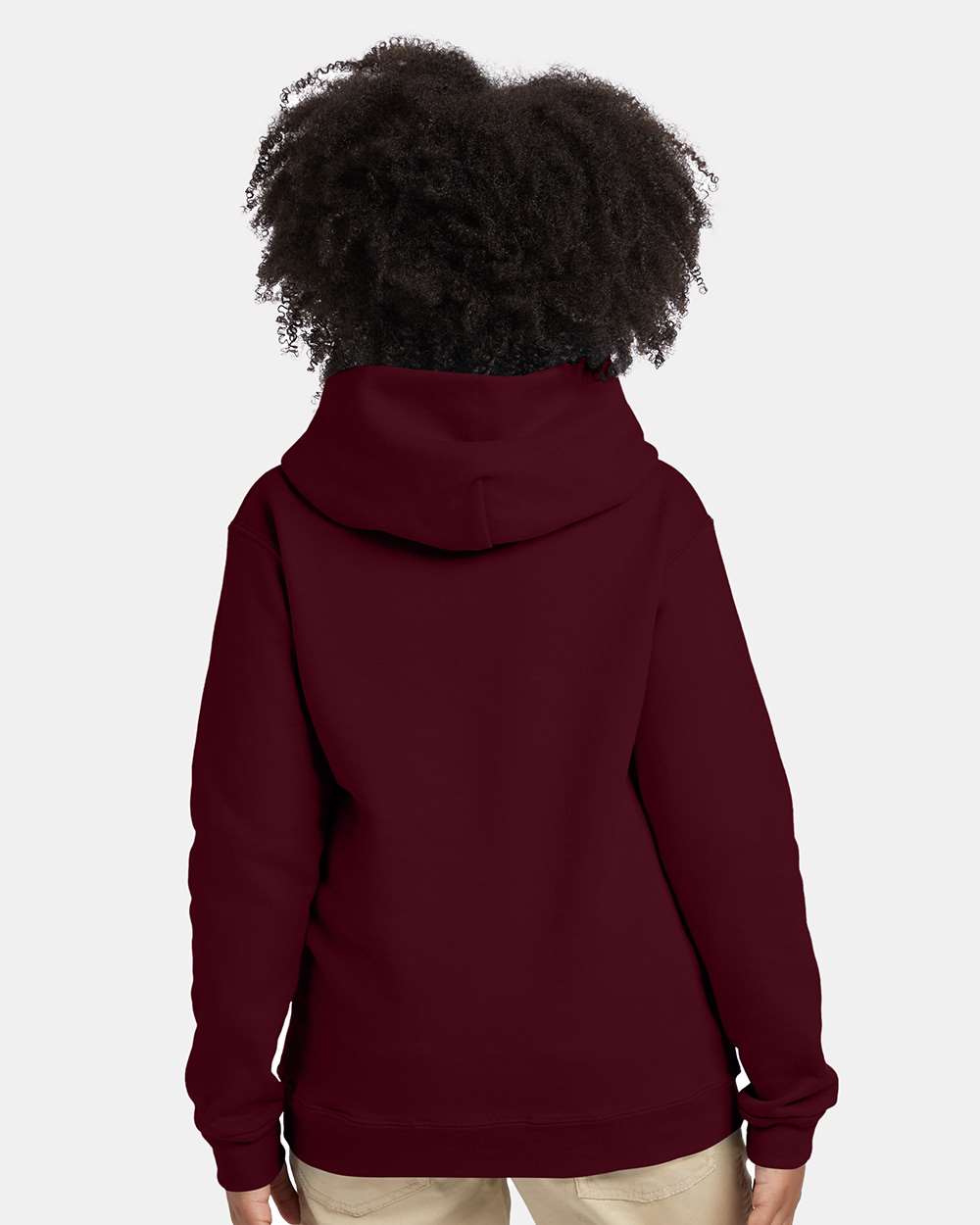 Youth Ecosmart® Hooded Sweatshirt - OnModelBack - B32000532 - Maroon