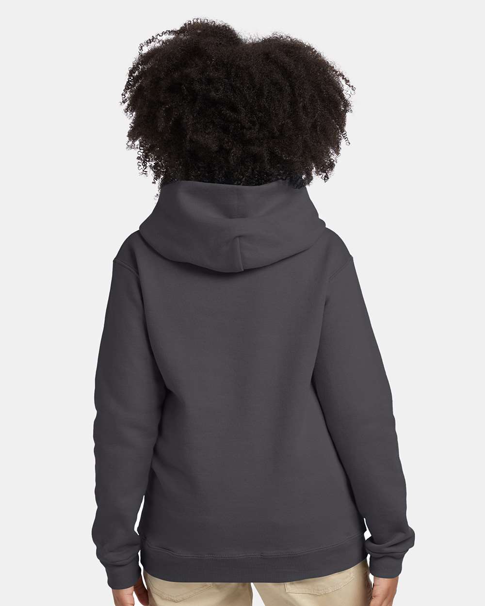 Youth Ecosmart® Hooded Sweatshirt - OnModelBack - B32000572 - Smoke Grey