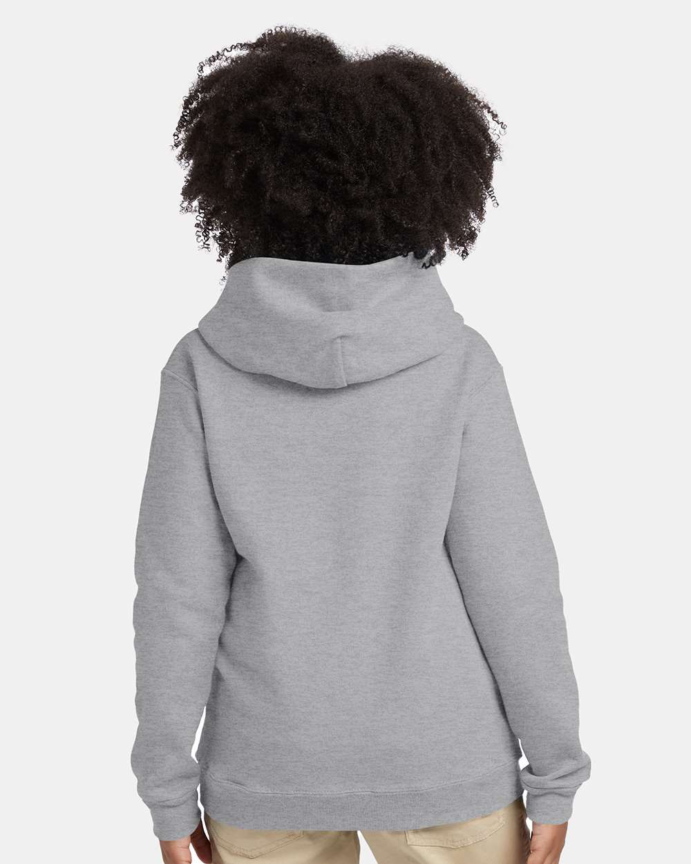 Youth Ecosmart® Hooded Sweatshirt - OnModelBack - B32000582 - Light Steel