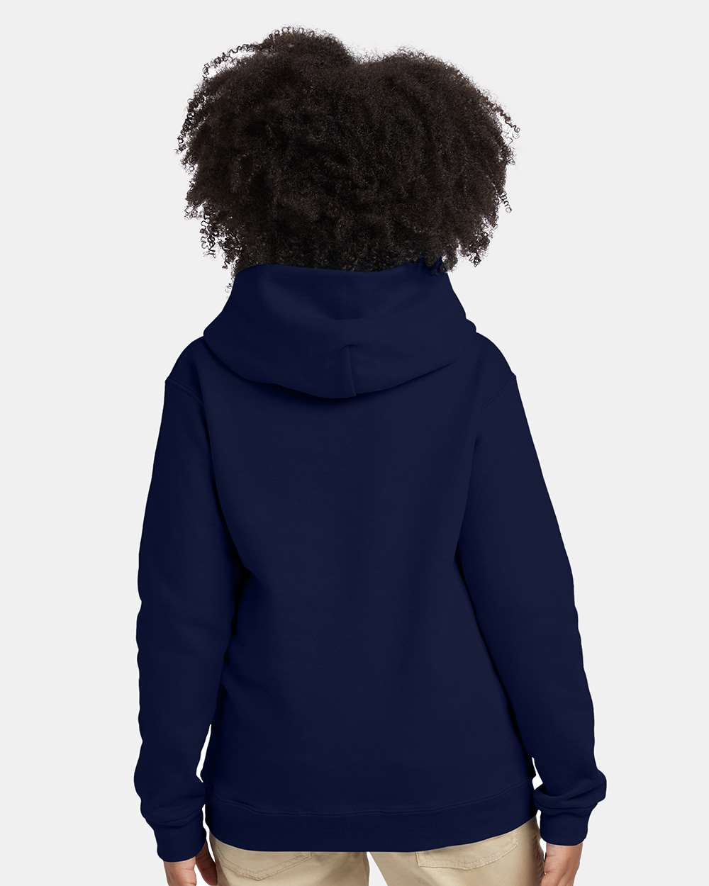 Youth Ecosmart® Hooded Sweatshirt - OnModelBack - B32000652 - Navy