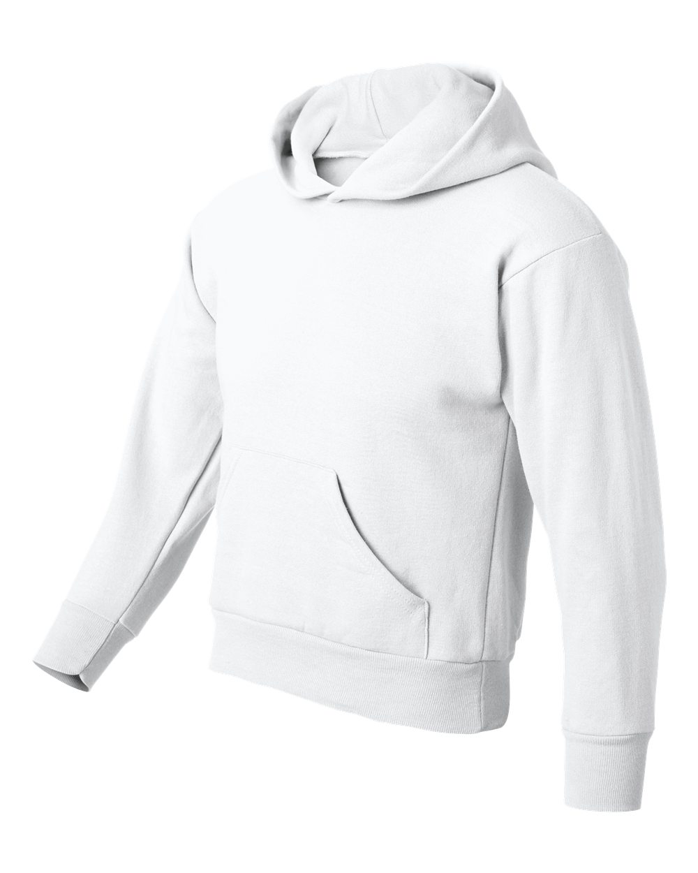 Youth Ecosmart® Hooded Sweatshirt - Side - B32000002 - White