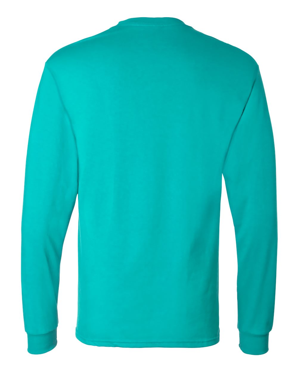 Essential-T Long Sleeve T-Shirt - Back - B04000193 - Athletic Teal