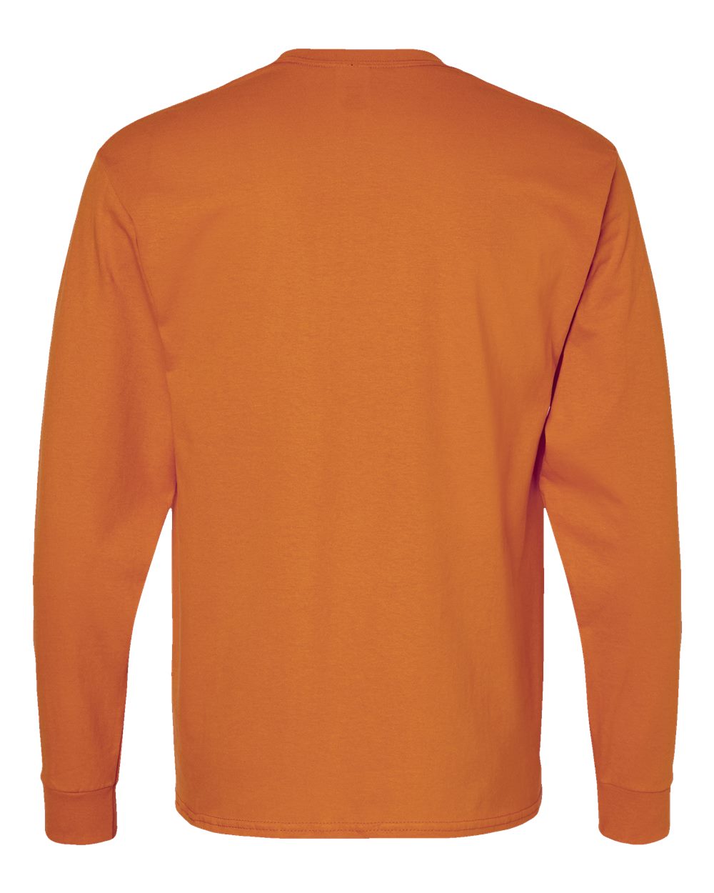 Essential-T Long Sleeve T-Shirt - Back - B04000323 - Texas Orange