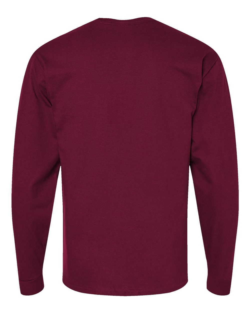 Essential-T Long Sleeve T-Shirt - Back - B04000533 - Athletic Cardinal