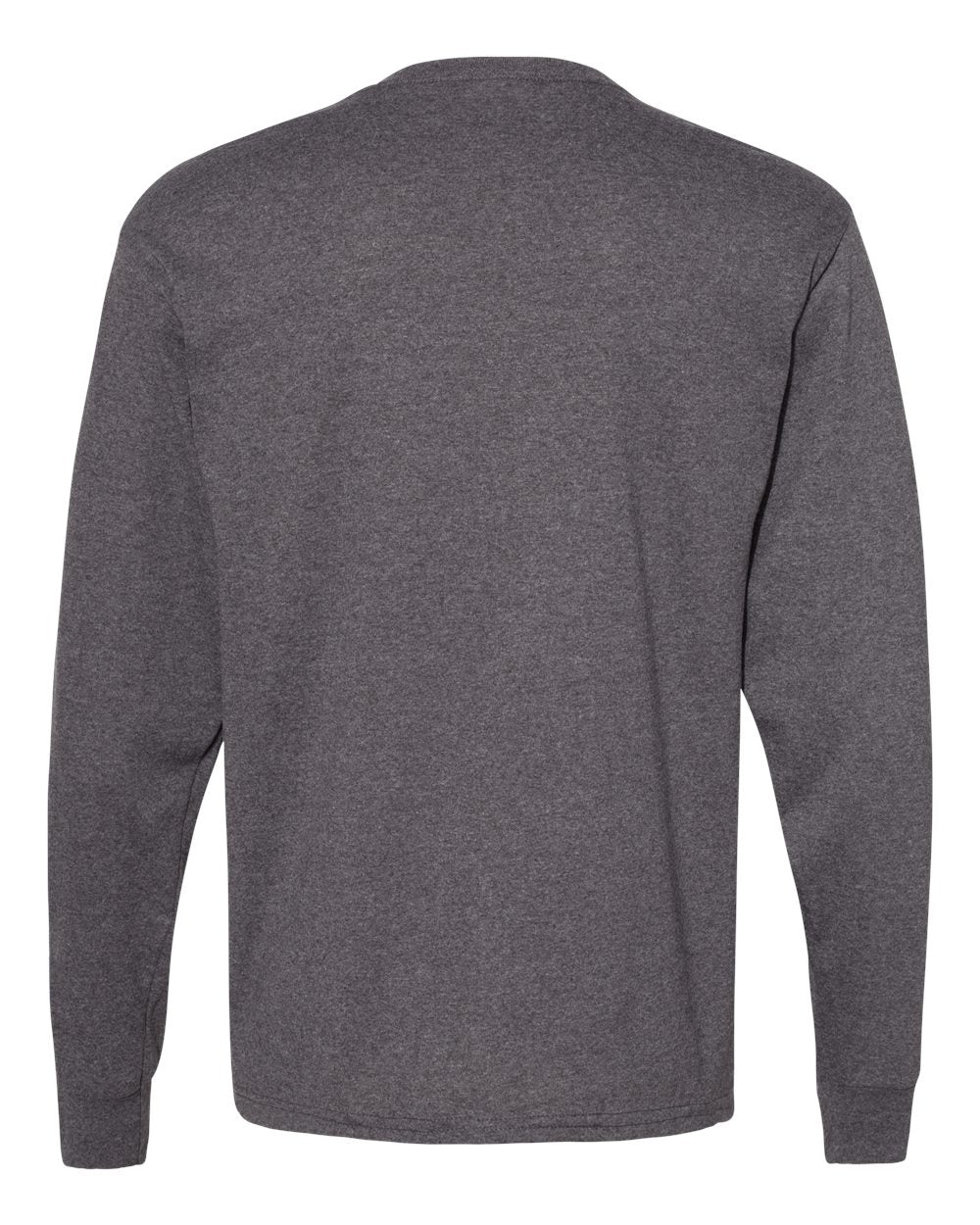 Essential-T Long Sleeve T-Shirt - Back - B04000593 - Charcoal Heather