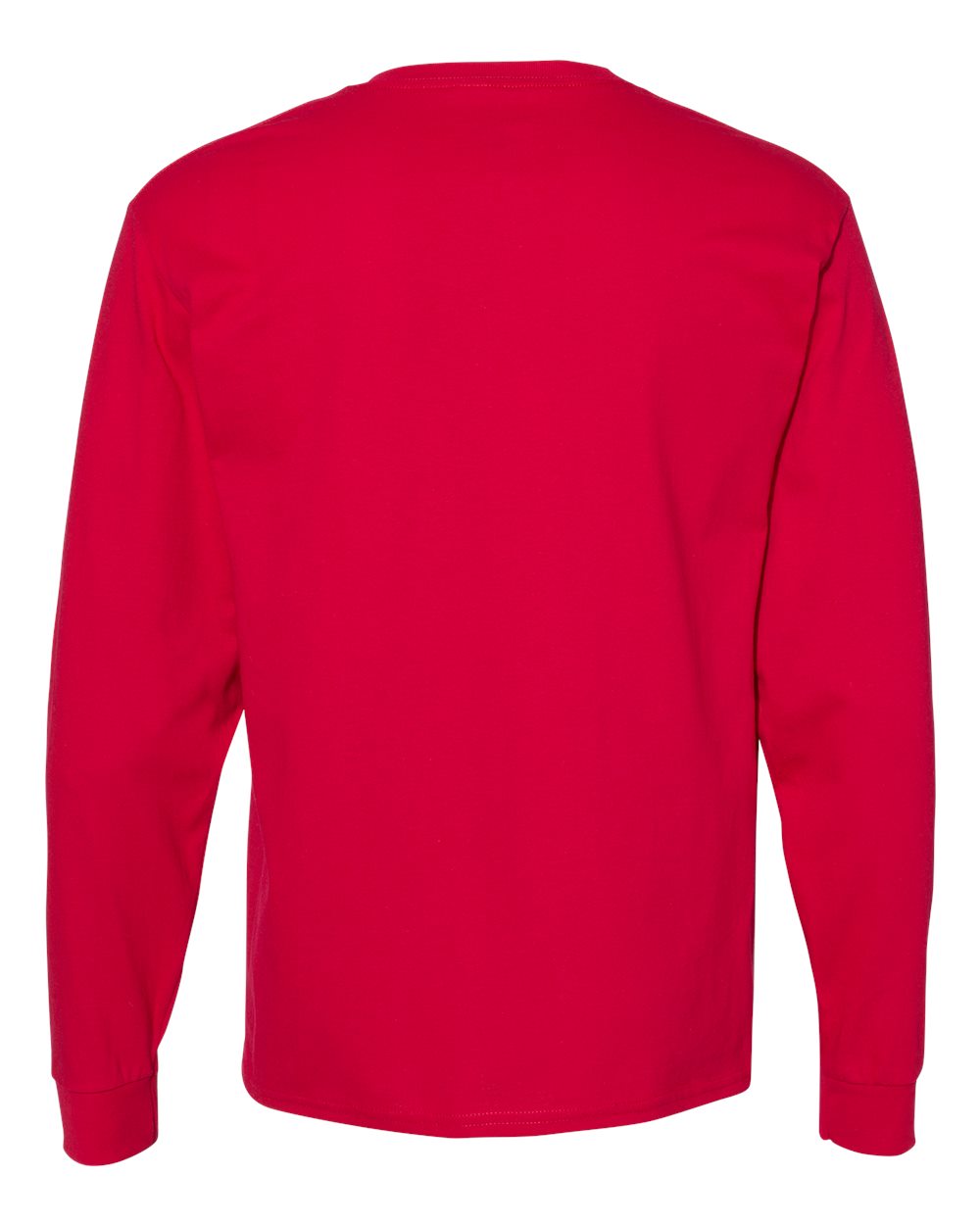 Essential-T Long Sleeve T-Shirt - Back - B04000703 - Deep Red