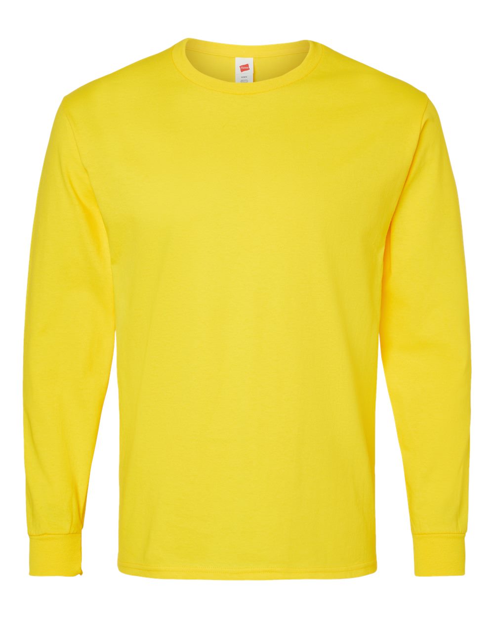 Essential-T Long Sleeve T-Shirt - Front - B04000133 - Athletic Yellow