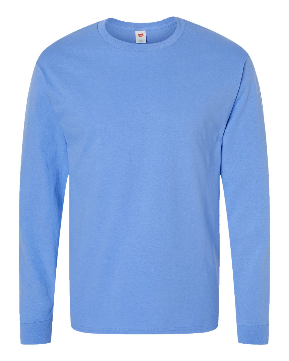 Essential-T Long Sleeve T-Shirt - Front - B04000263 - Carolina Blue