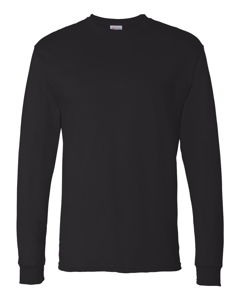 Essential-T Long Sleeve T-Shirt - Front - B04000503 - Black