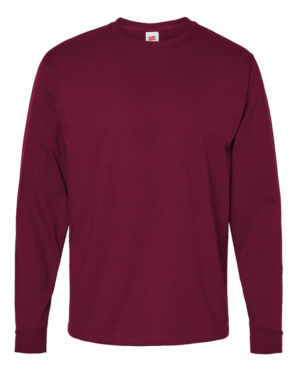 Essential-T Long Sleeve T-Shirt - Front - B04000533 - Athletic Cardinal