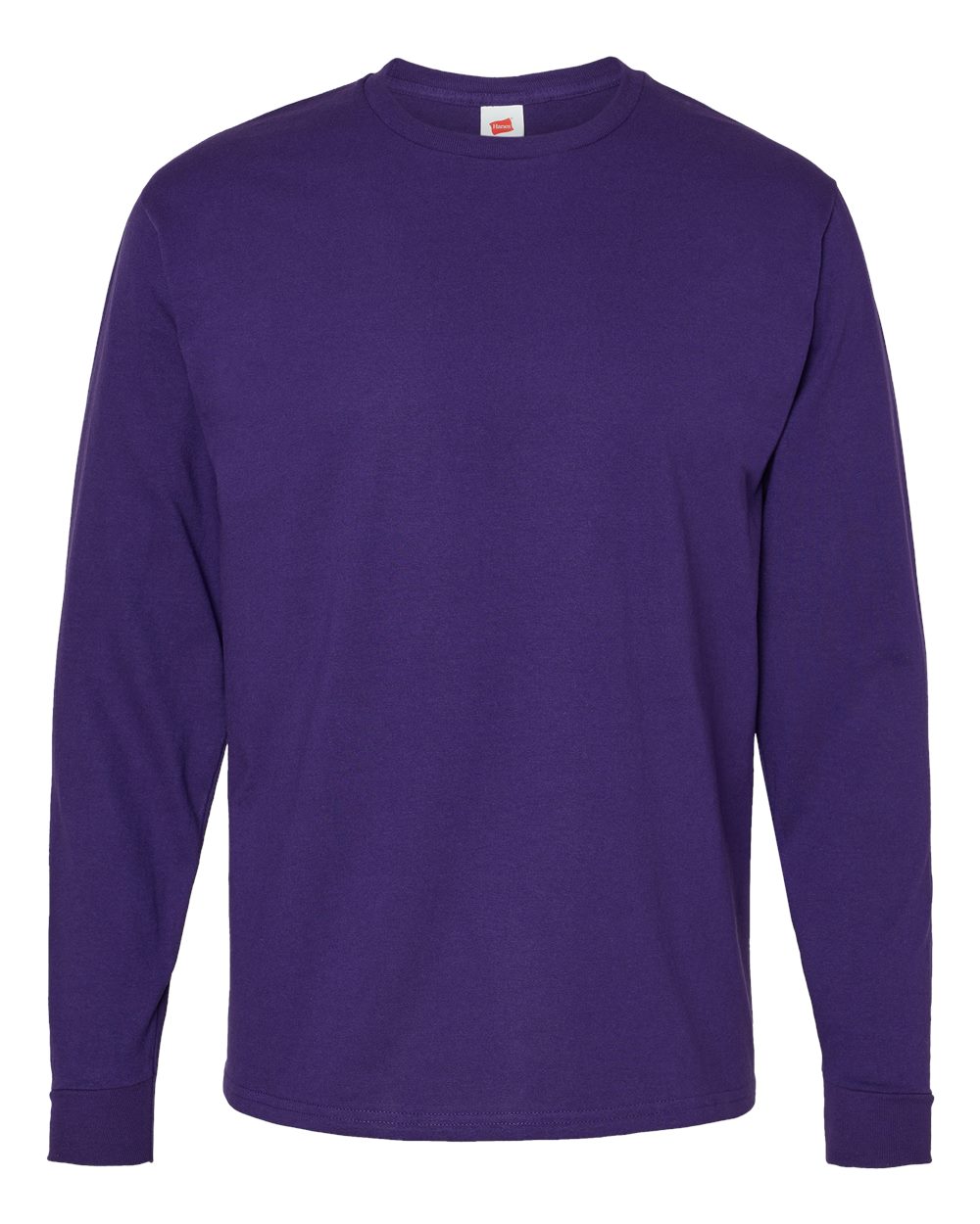 Essential-T Long Sleeve T-Shirt - Front - B04000683 - Athletic Purple