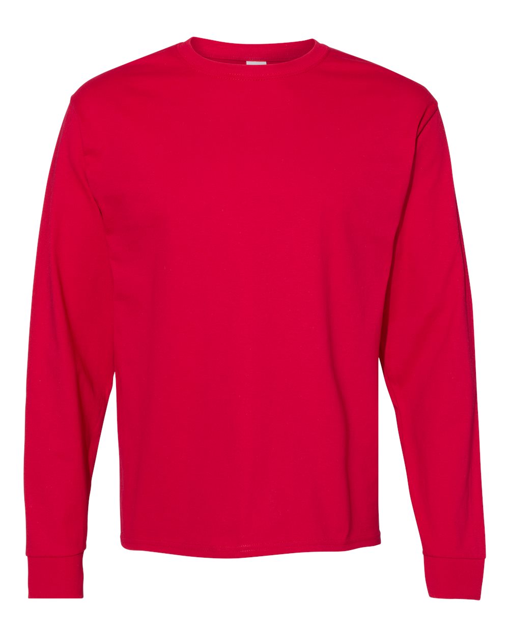 Essential-T Long Sleeve T-Shirt - Front - B04000703 - Deep Red