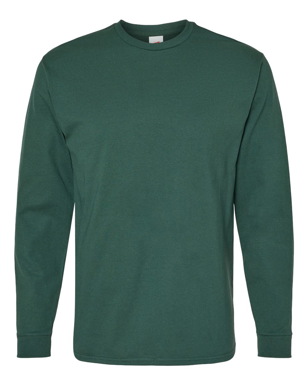 Essential-T Long Sleeve T-Shirt - Front - B04000873 - Athletic Dark Green