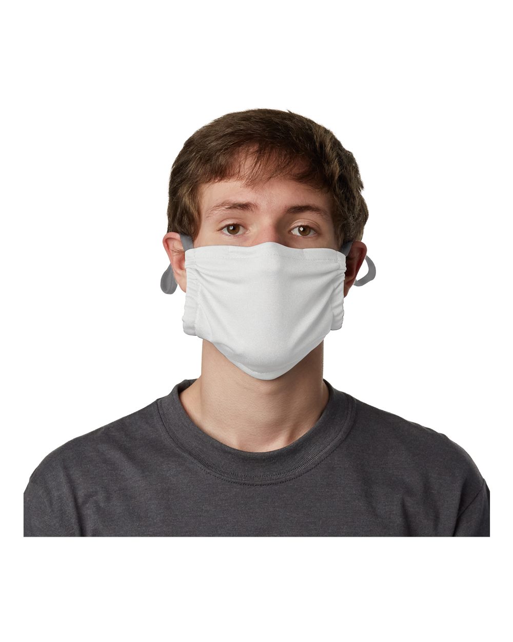 2-Ply Polyester Pocket Face Mask - Front - B01900000 - White