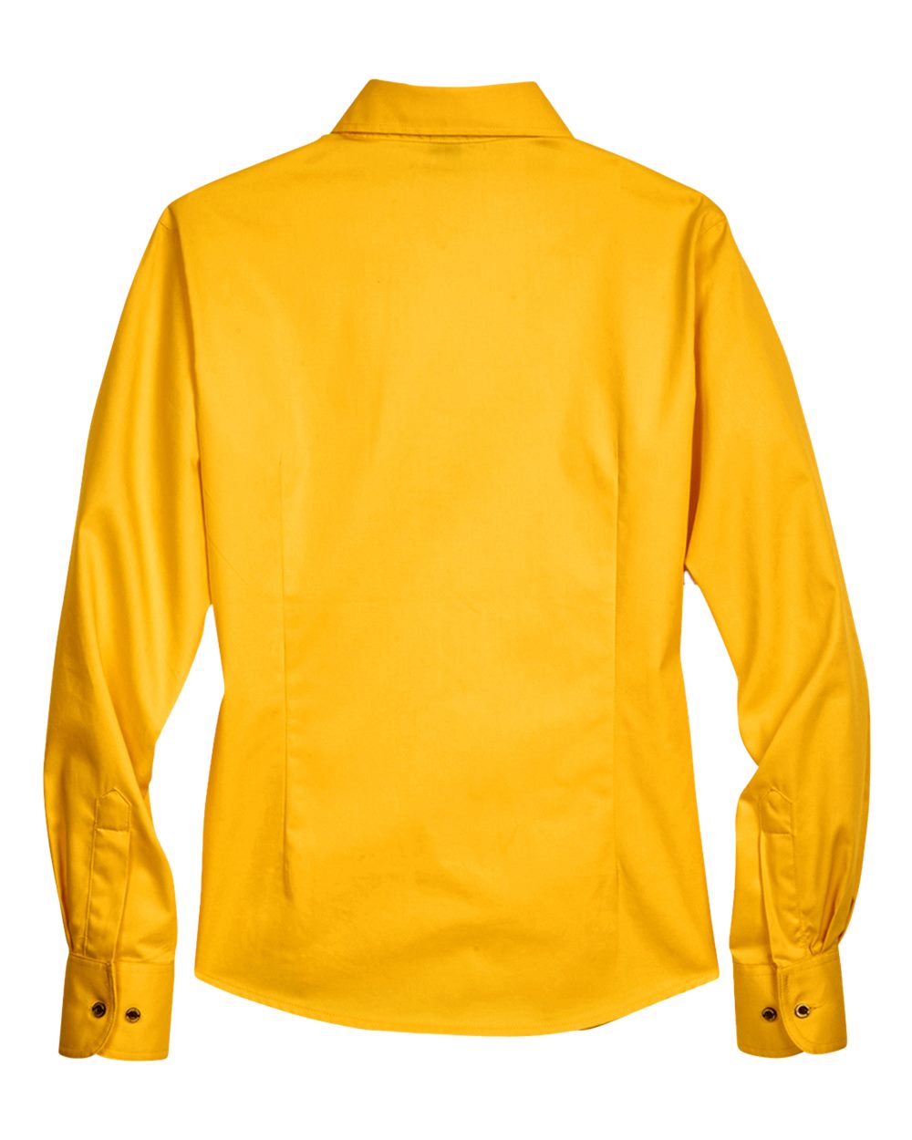 Women's Easy Blend™ Long Sleeve Twill Dress Shirt with Stain-Release - Back - B240B9138 - Sunray Yellow