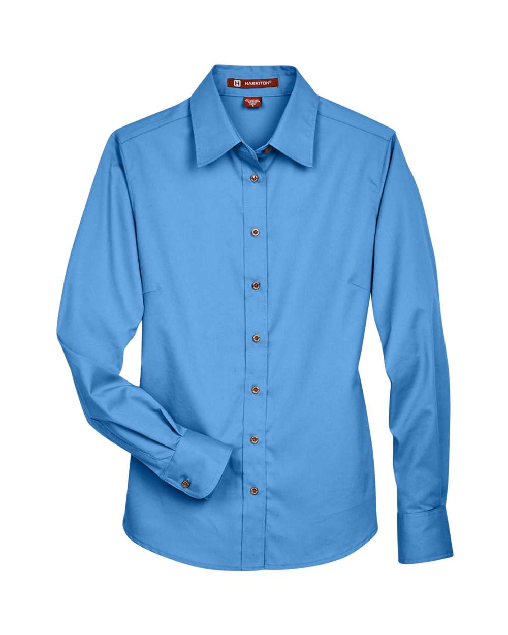 Women's Easy Blend™ Long Sleeve Twill Dress Shirt with Stain-Release - Front - B240B9658 - Nautical Blue