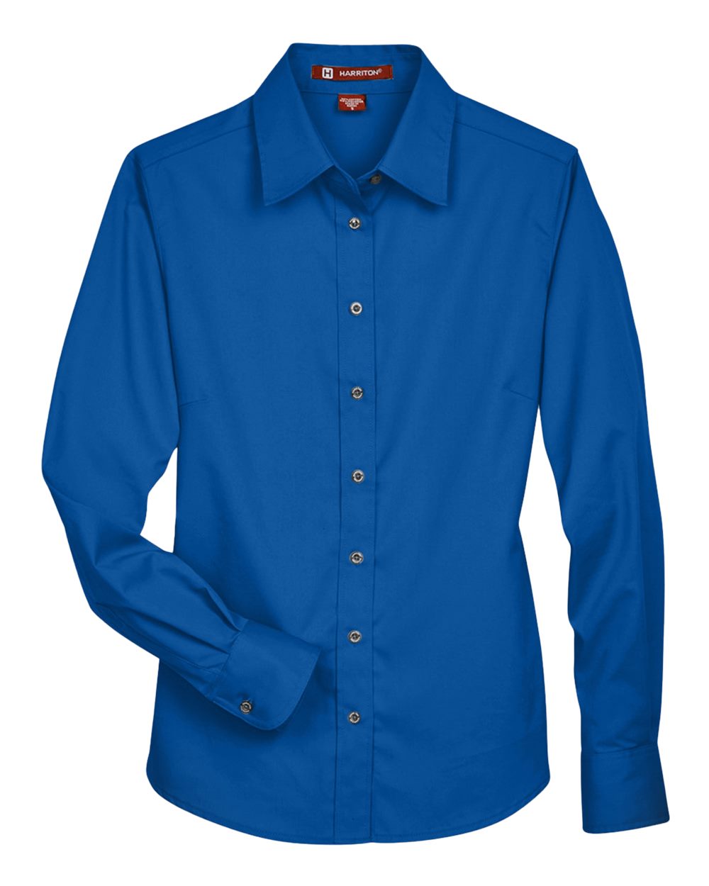 Women's Easy Blend™ Long Sleeve Twill Dress Shirt with Stain-Release - Front - B240B9752 - French Blue