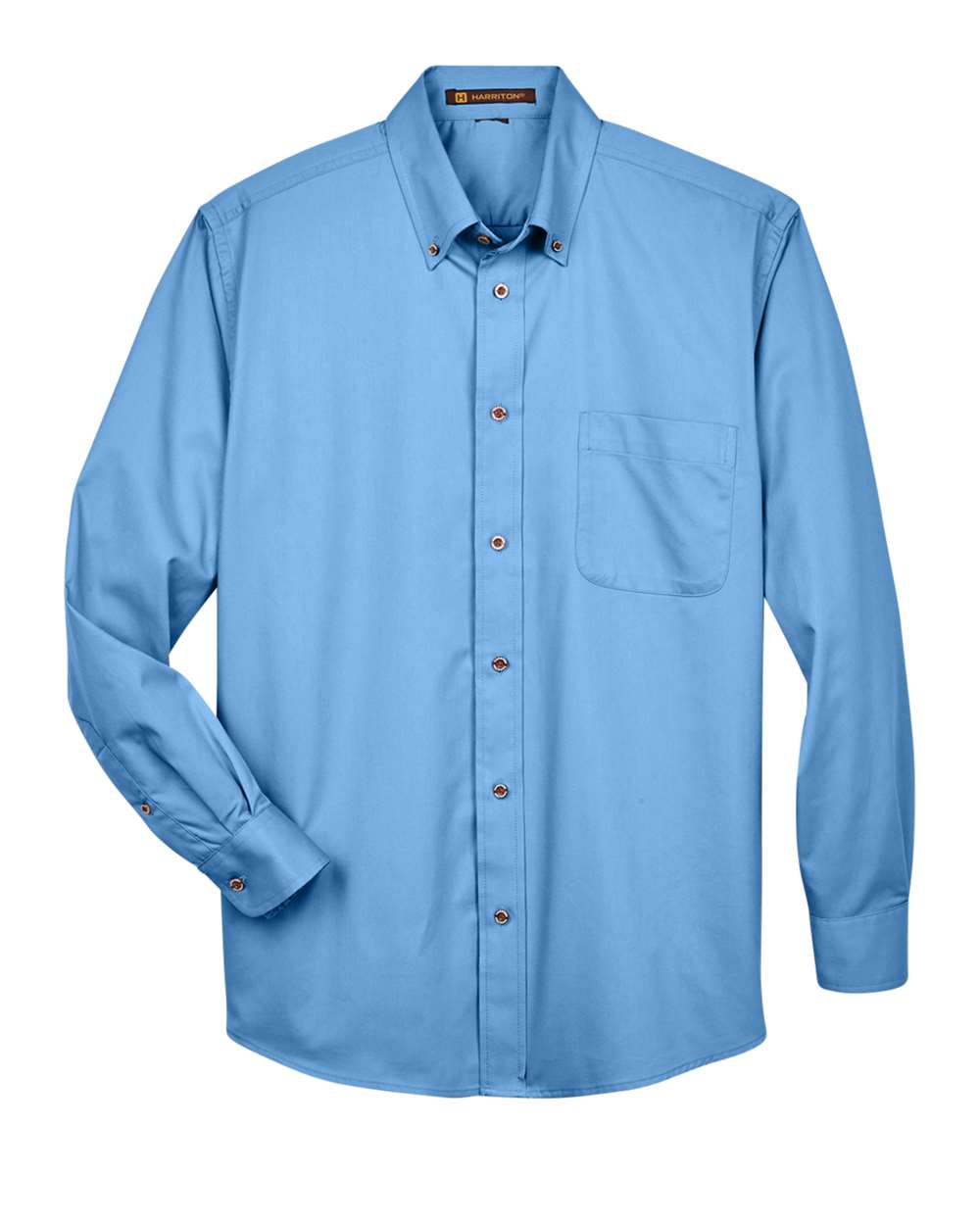 Men's Easy Blend™ Twill Shirt - Front - B236B9252 - Light College Blue