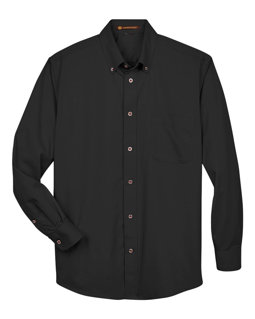 Men's Easy Blend™ Twill Shirt - Front - B236B9502 - Black