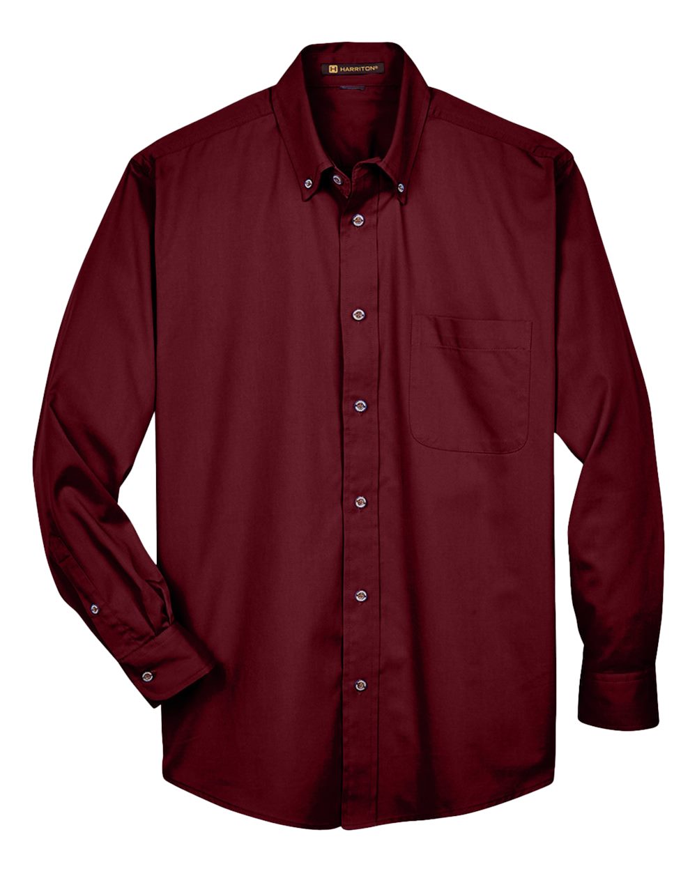 Men's Easy Blend™ Twill Shirt - Front - B236B9532 - Wine