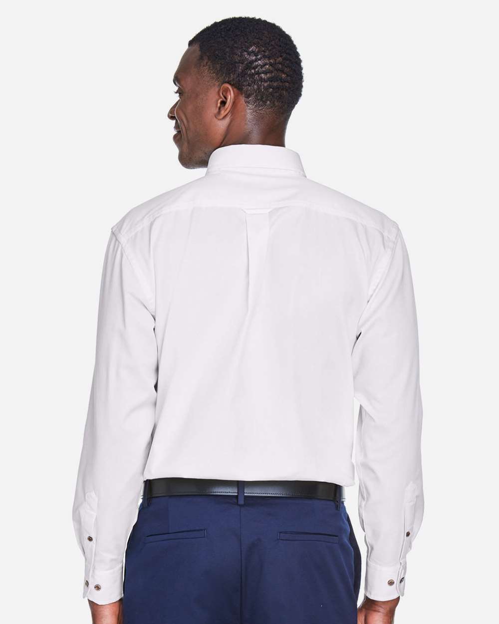 Men's Easy Blend™ Twill Shirt - OnModelBack - B236B9003 - White