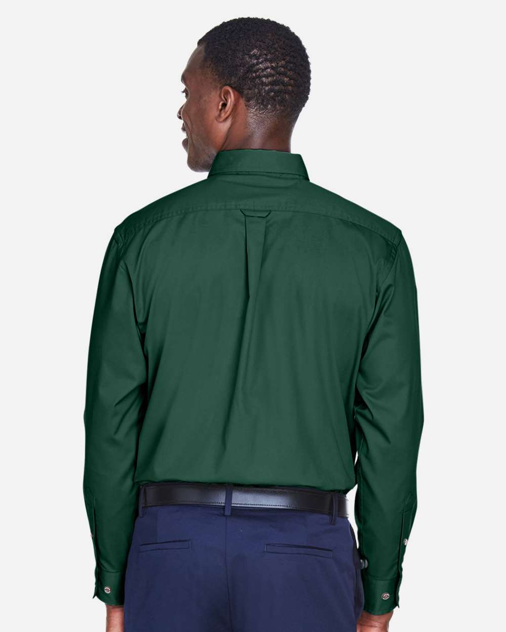 Men's Easy Blend™ Twill Shirt - OnModelBack - B236B9103 - Hunter